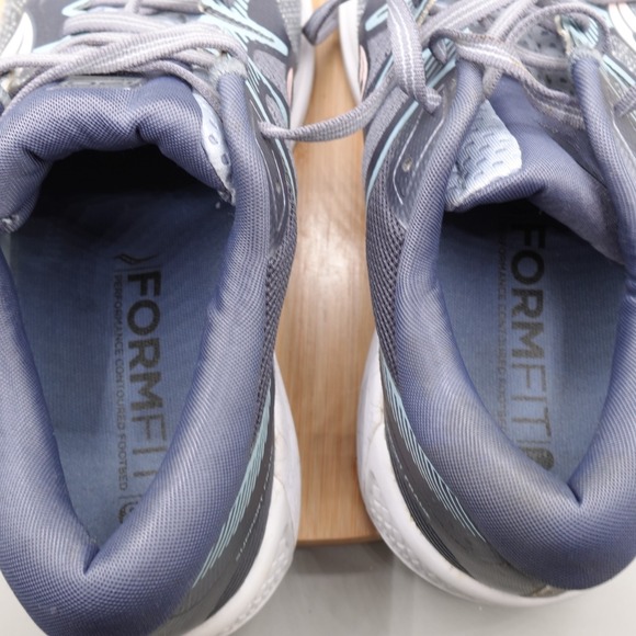 Saucony Shoes Womens Size 10 Omni ISO 2 Gray Pink Running Lace Up S10511-1 Flaws - Picture 12 of 14